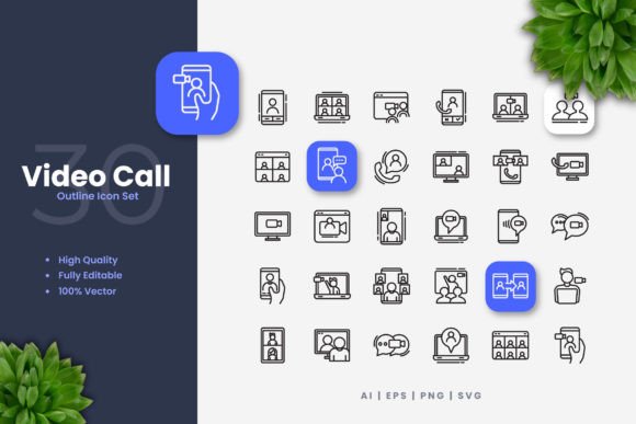 A Crafter's Review of the Video Call Icons Graphic Set
