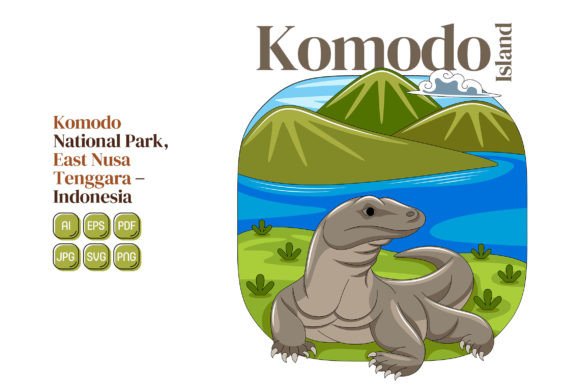 A Stunning Komodo Island SVG for Crafting Adventures
