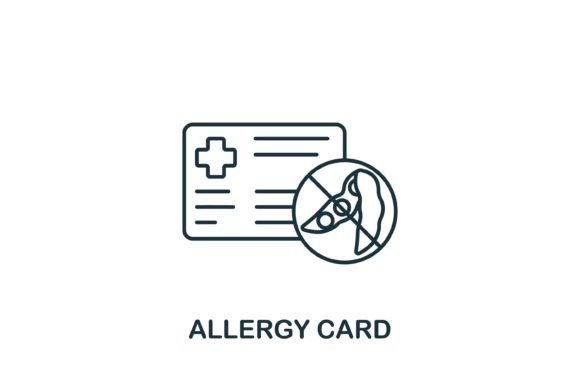 Allergy Card Icon: A Simple Yet Versatile Design