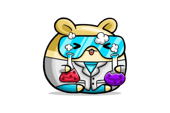 Cute Hamster Chemist Cartoon Vector: A Versatile Graphics Asset