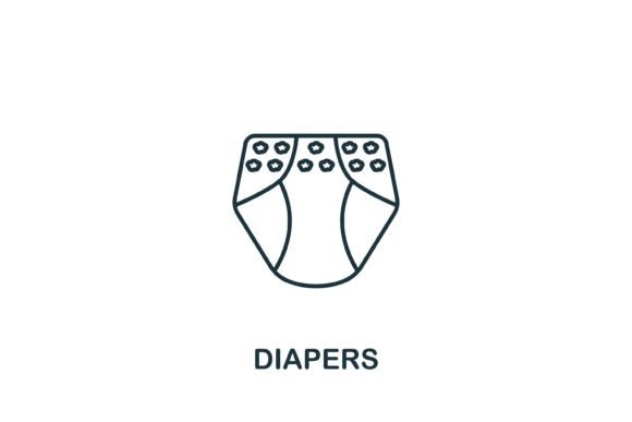 Diapers Icon: A Versatile Graphic for Branding