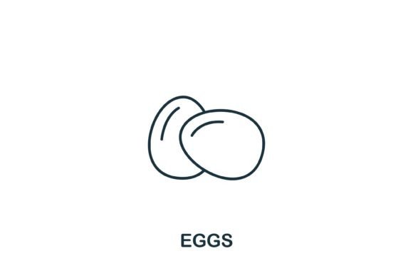 Eggs Icon: A Versatile Graphics Asset for Handmade Creations