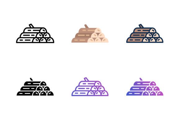 Firewood Icon: A Versatile Graphic for Local Branding