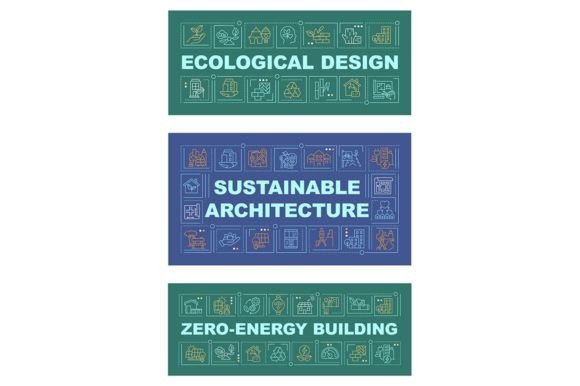 Graphics for Graphic Templates: Environmental Architecture Word Banners Review