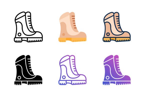 Hiking Boot Icon: A Versatile Design for Embroidery