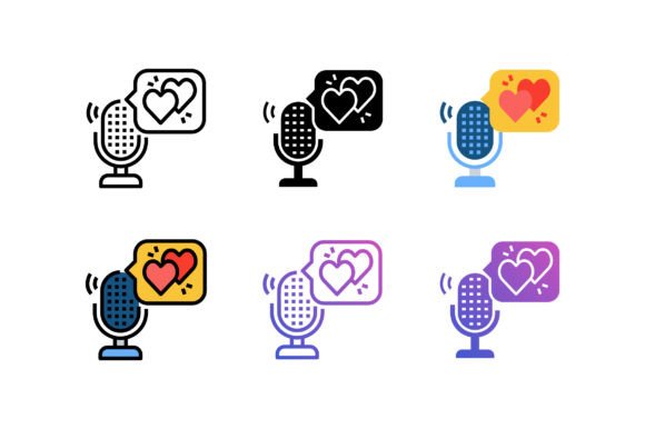 Love Podcast Icon: A Versatile Embroidery Design