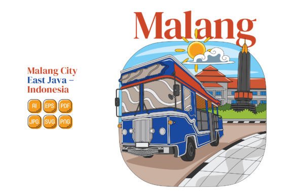 Malang City Vector Illustration: A Versatile Graphics Tool