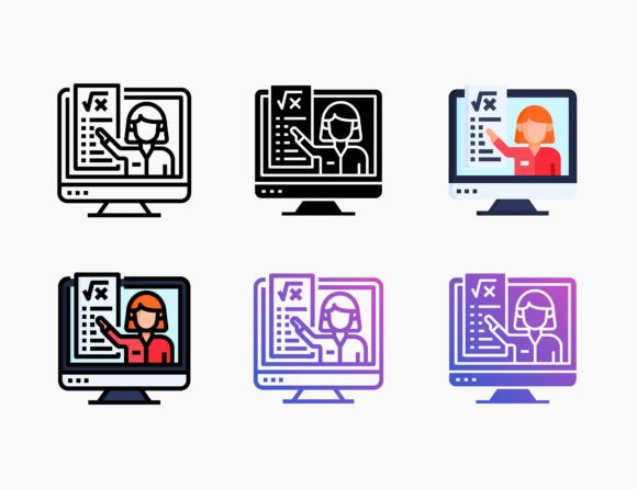 Online Course Icon: A Versatile Graphics Asset for Branding