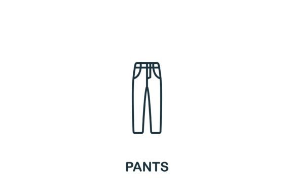 Pants Icon: A Versatile Graphic for Modern Branding