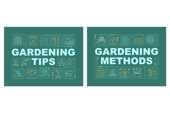 Review: Gardening Tips Word Concepts Banner Set for Graphics
