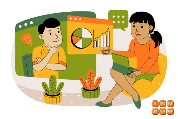 Teamwork Vector Illustration 23: A Versatile Graphics Tool