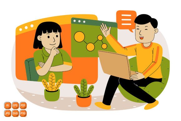 Teamwork Vector Illustration 24: A Versatile Graphics Asset