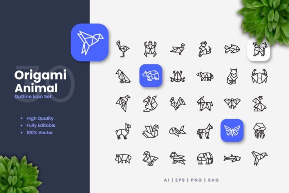 The Origami Animal Icons: A Brand Designer’s Asset Review
