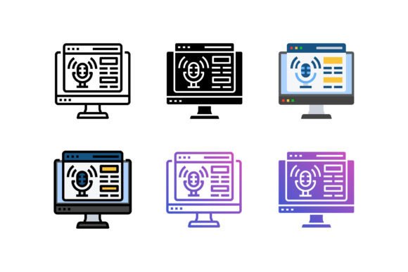Website Podcast Icons: A Versatile Graphic for Branding